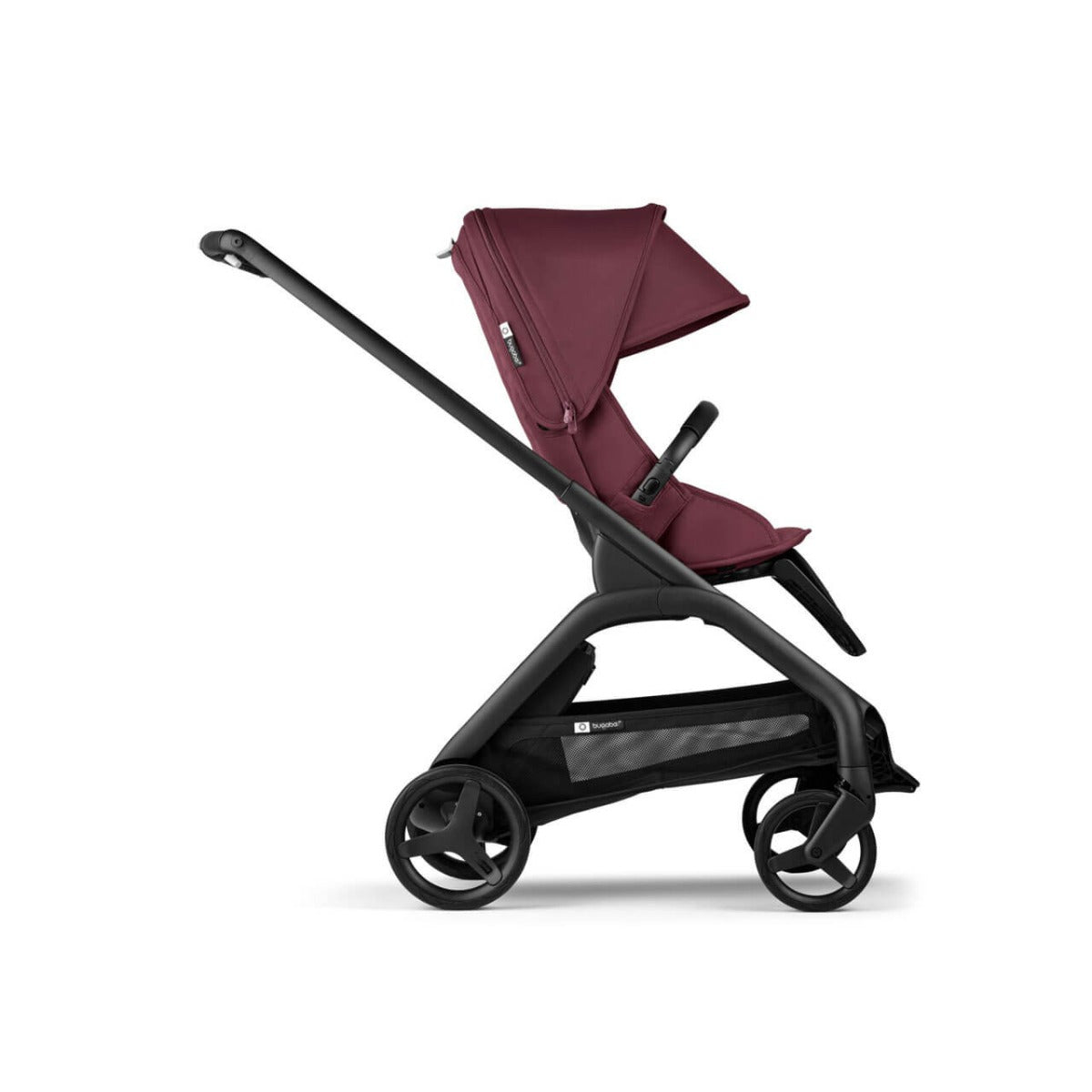 Bugaboo Dragonfly Ultimate Maxi-Cosi Pebble 360 Pro2 Travel System Bundle - Black/Dark Cherry