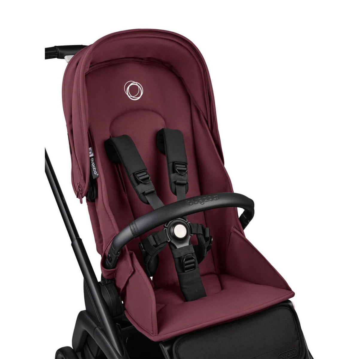 Bugaboo Dragonfly Travel System with Otter 360 + Rotating Isofix Base - Black/Dark Cherry
