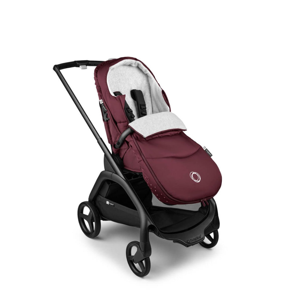 Bugaboo Dragonfly Essential Bundle - Black/Dark Cherry