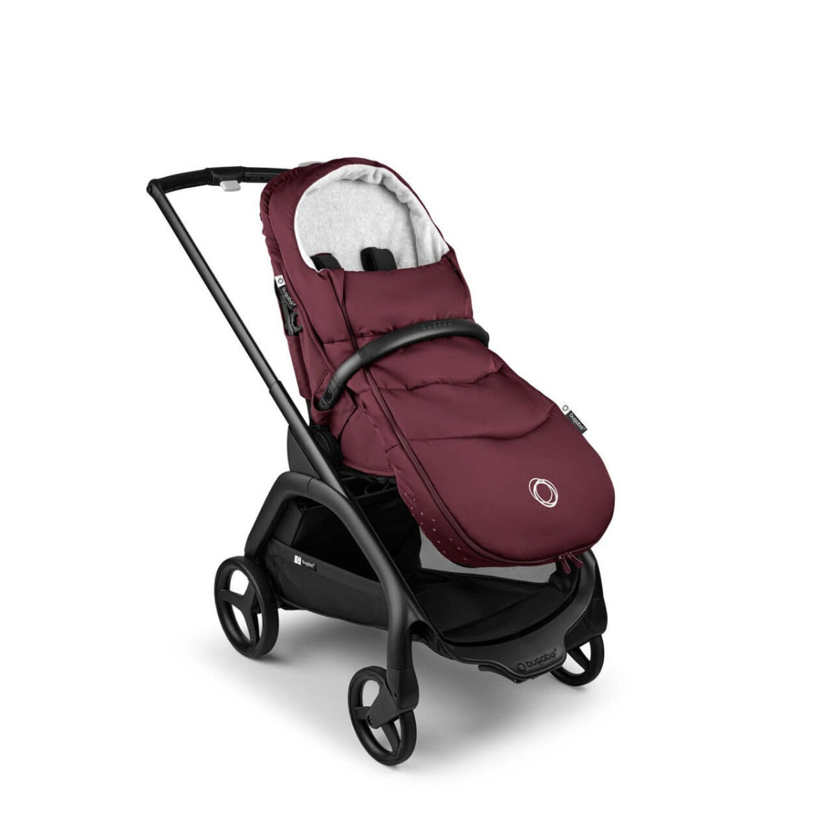 Bugaboo Dragonfly Ultimate Maxi-Cosi Pebble 360 Pro2 Travel System Bundle - Black/Dark Cherry