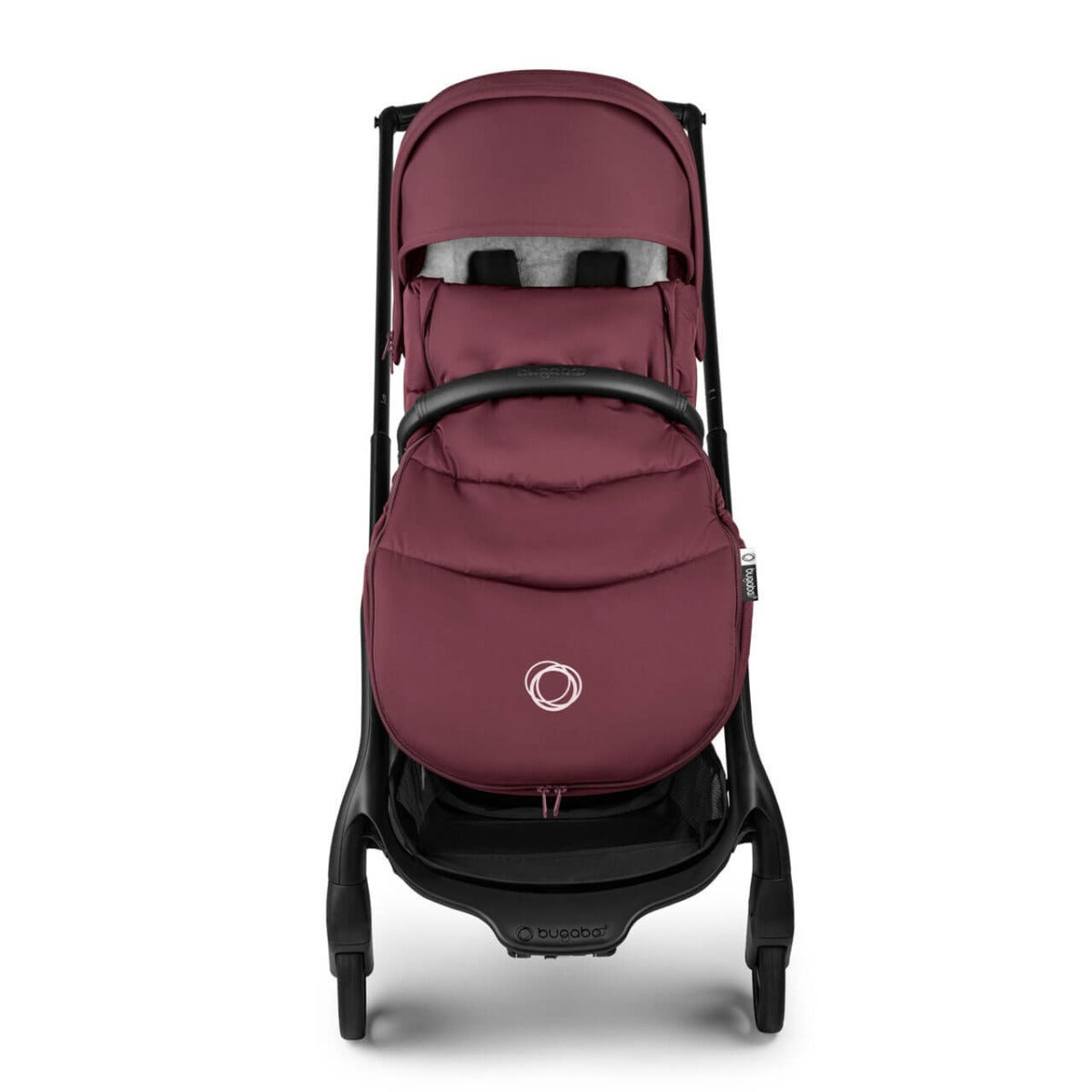 Bugaboo Dragonfly Ultimate Maxi-Cosi Pebble 360 Pro2 Travel System Bundle - Black/Dark Cherry