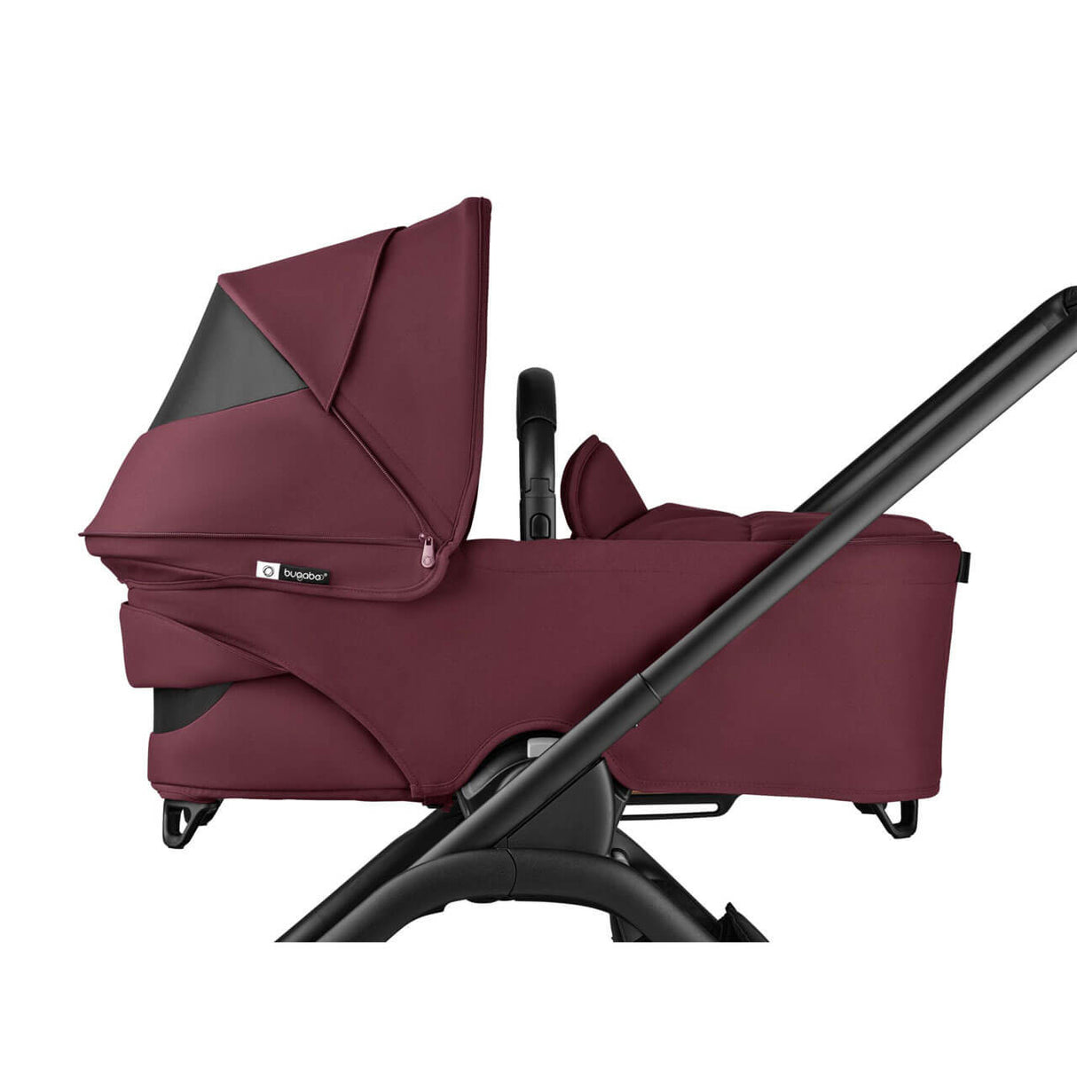 Bugaboo Dragonfly Travel System with Maxi-Cosi Cabriofix i-Size + Isofix Base - Black/Dark Cherry