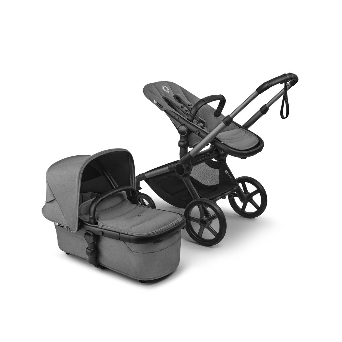 Bugaboo Fox 5 Renew Ultimate Cybex Cloud T Travel System Bundle - Moon Grey