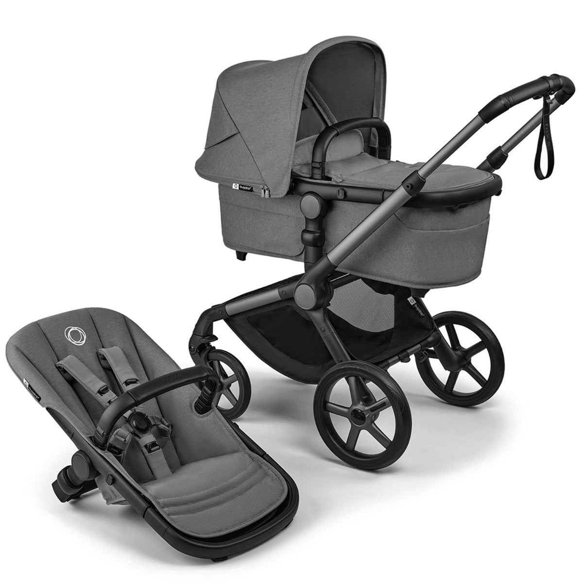 Bugaboo Fox 5 Renew with Maxi-Cosi Pebble 360 Pro2 Travel System Bundle - Moon Grey
