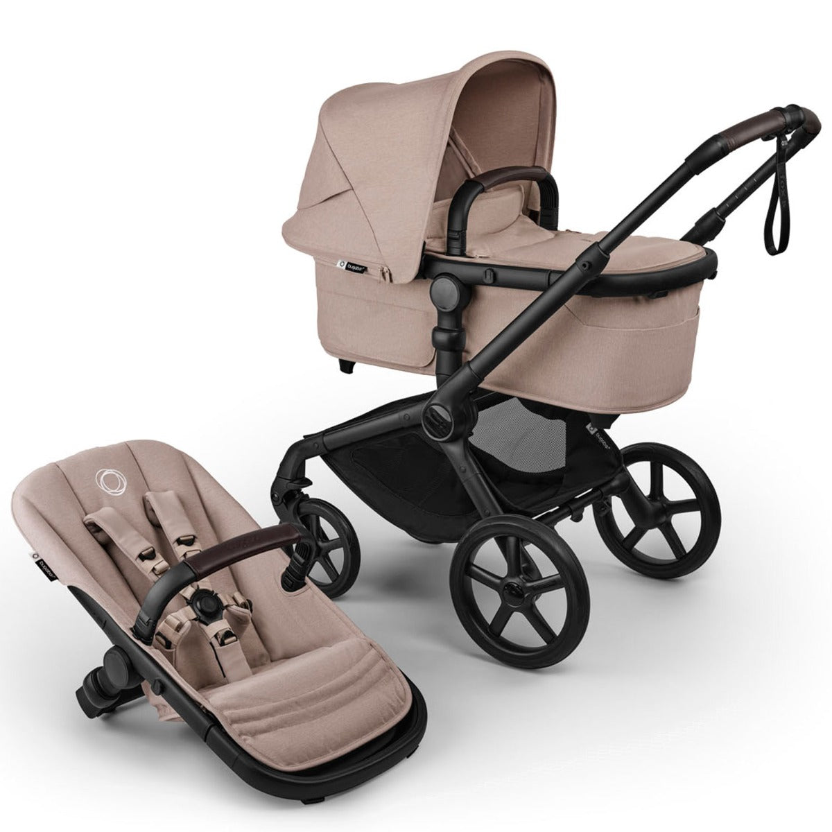 Bugaboo Fox 5 Renew with Maxi-Cosi Pebble 360 Pro2 Travel System Bundle - Desert Taupe Melange