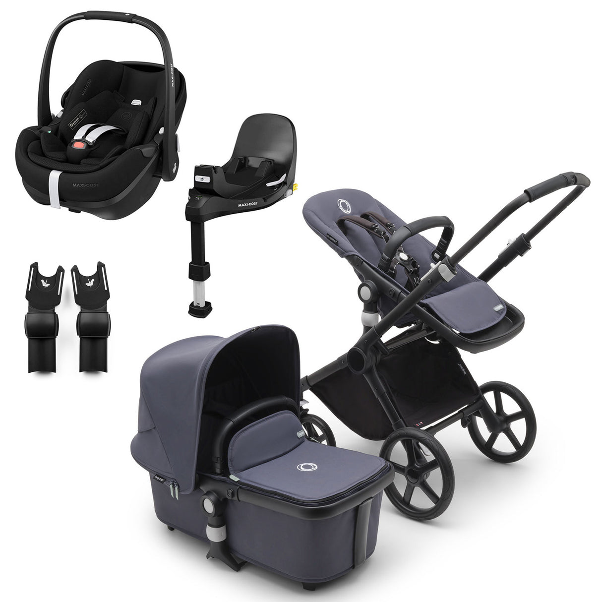 Bugaboo Fox Cub with Maxi-Cosi Pebble 360 Pro2 & Familyfix 360 Pro Base