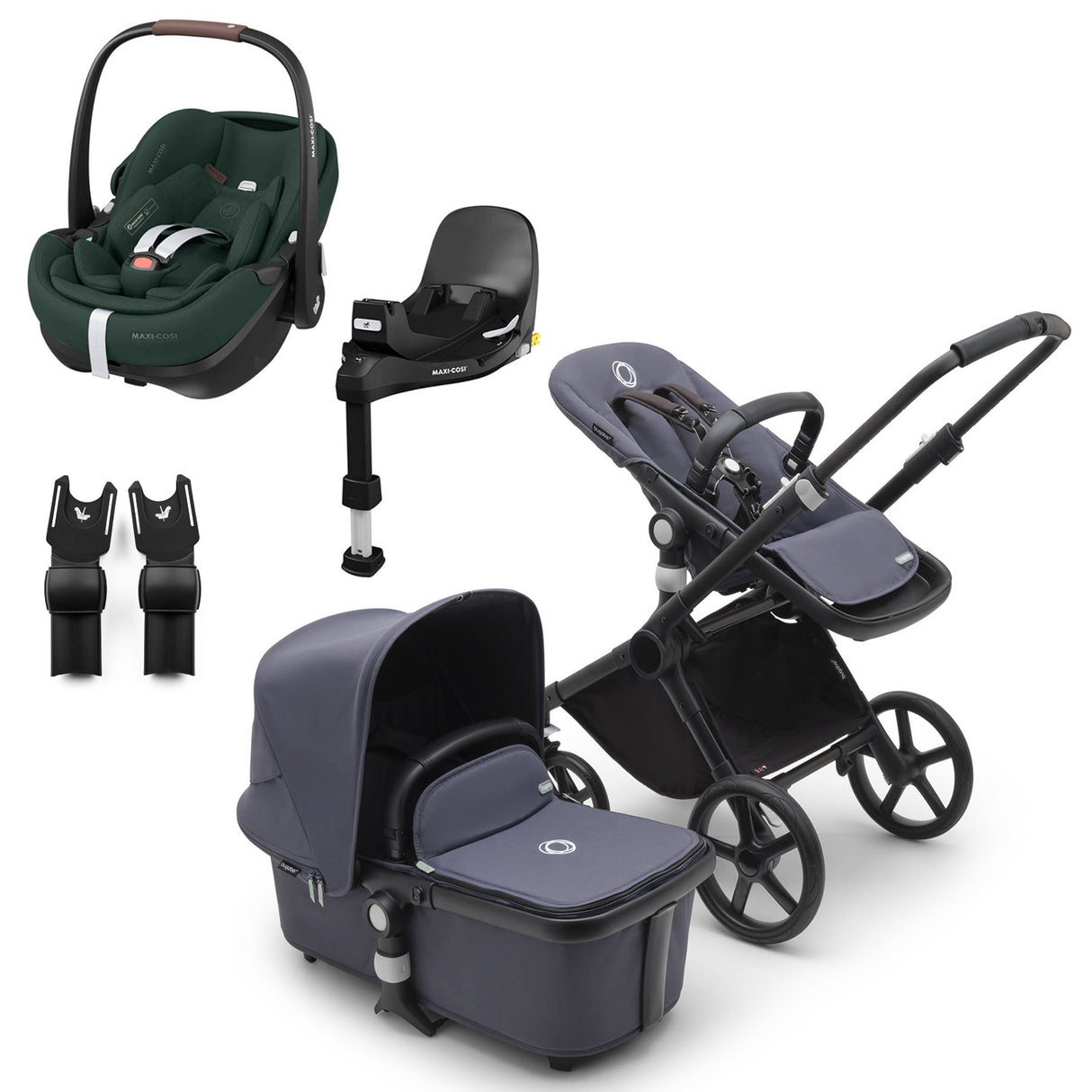 Bugaboo Fox Cub with Maxi-Cosi Pebble 360 Pro2 & Familyfix 360 Pro Base