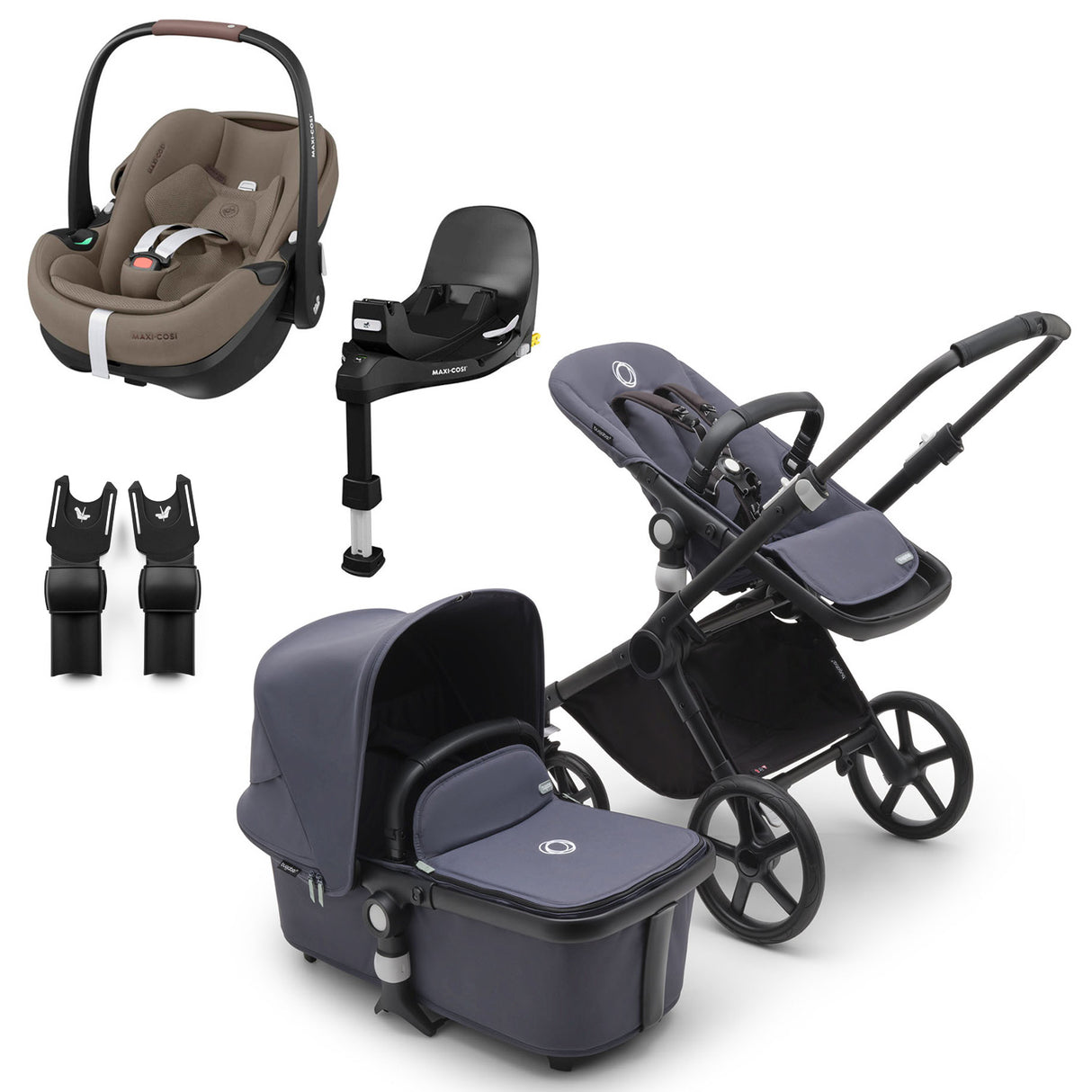 Bugaboo Fox Cub with Maxi-Cosi Pebble 360 Pro2 & Familyfix 360 Pro Base