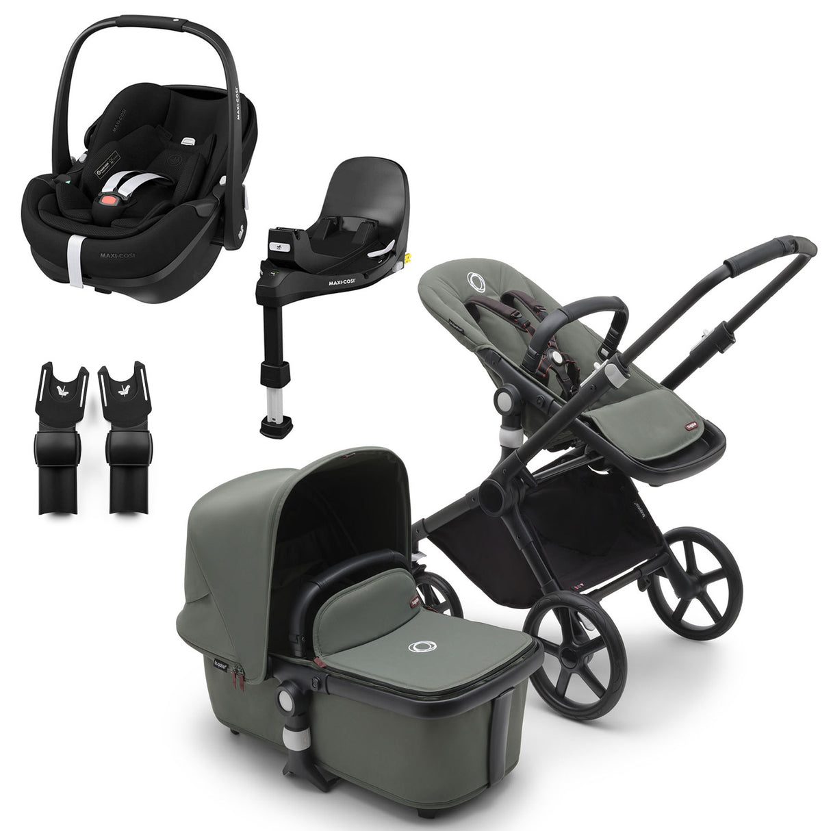 Bugaboo Fox Cub with Maxi-Cosi Pebble 360 Pro2 & Familyfix 360 Pro Base
