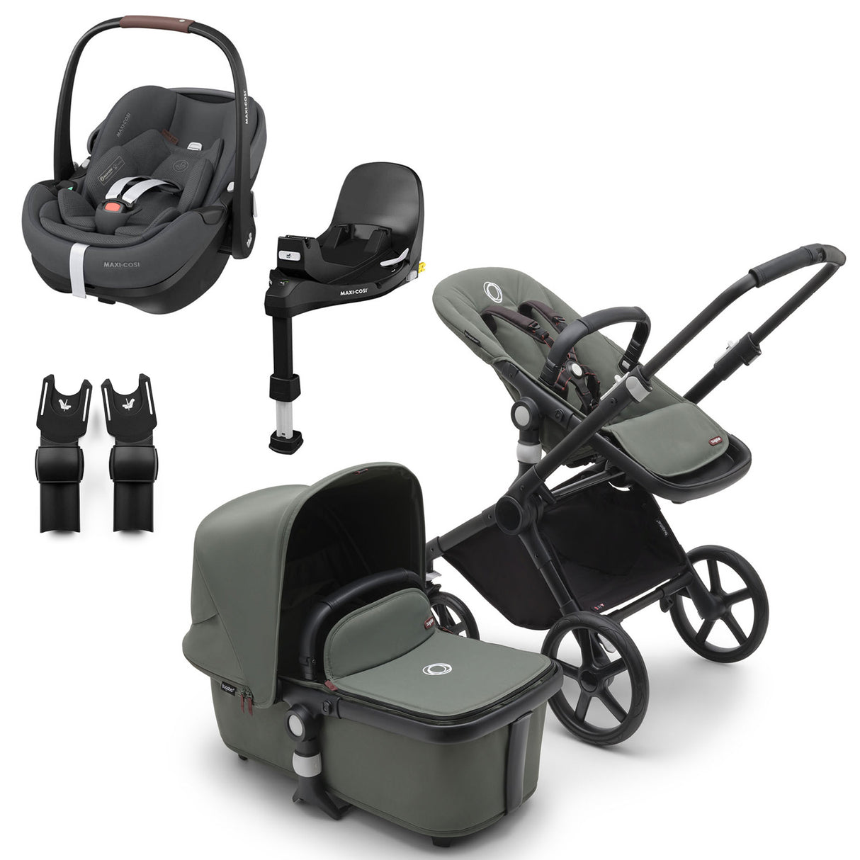 Bugaboo Fox Cub with Maxi-Cosi Pebble 360 Pro2 & Familyfix 360 Pro Base