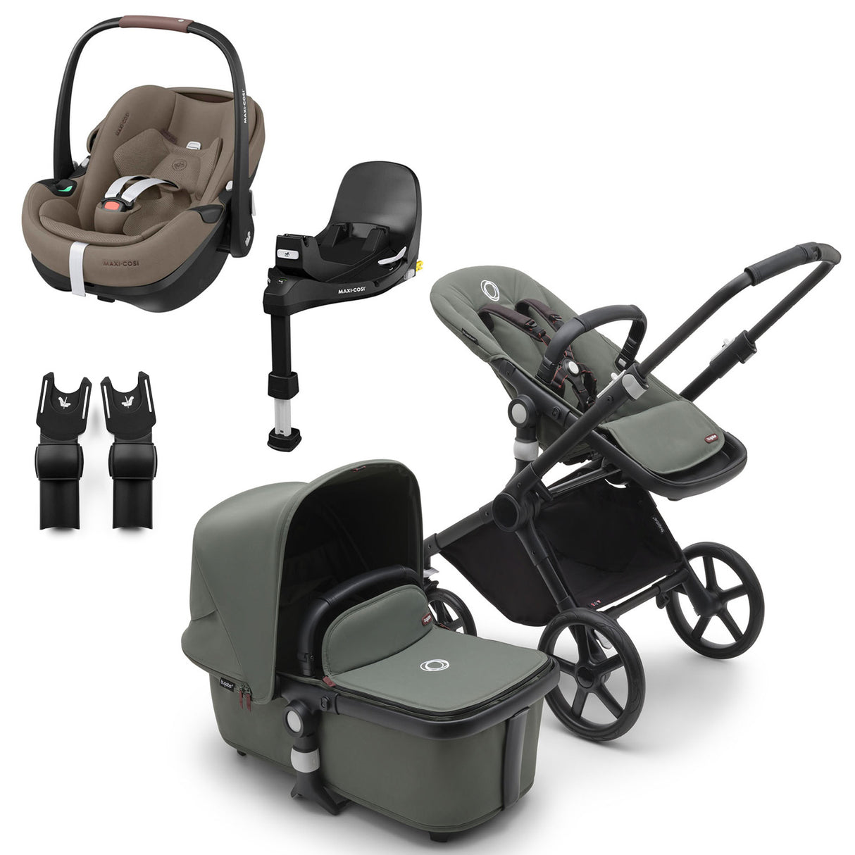 Bugaboo Fox Cub with Maxi-Cosi Pebble 360 Pro2 & Familyfix 360 Pro Base