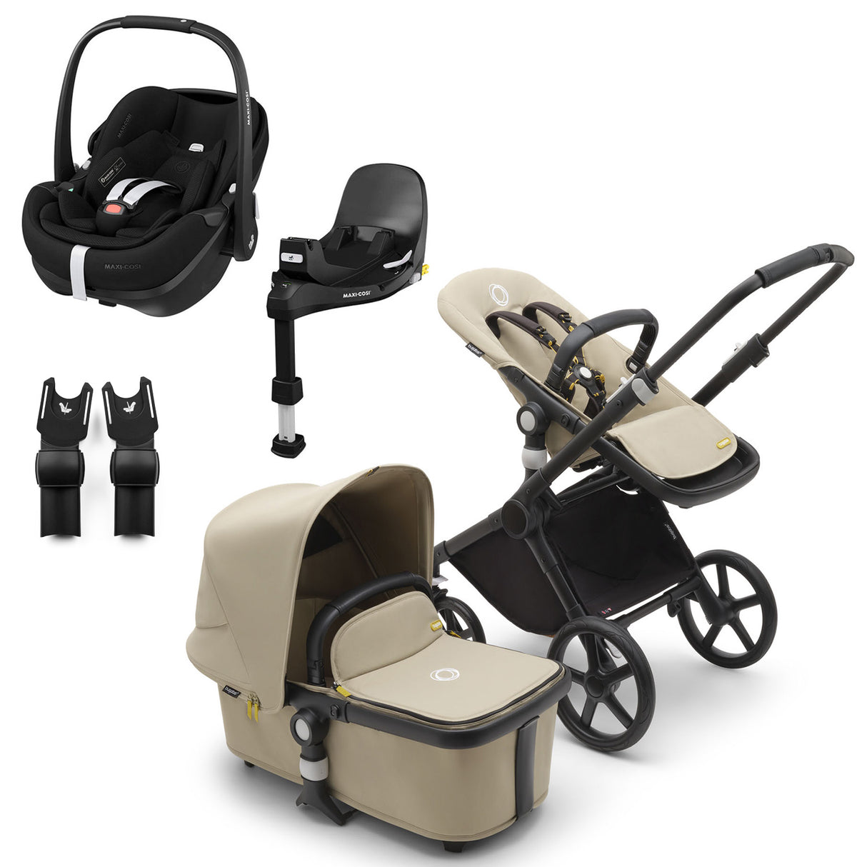 Bugaboo Fox Cub with Maxi-Cosi Pebble 360 Pro2 & Familyfix 360 Pro Base