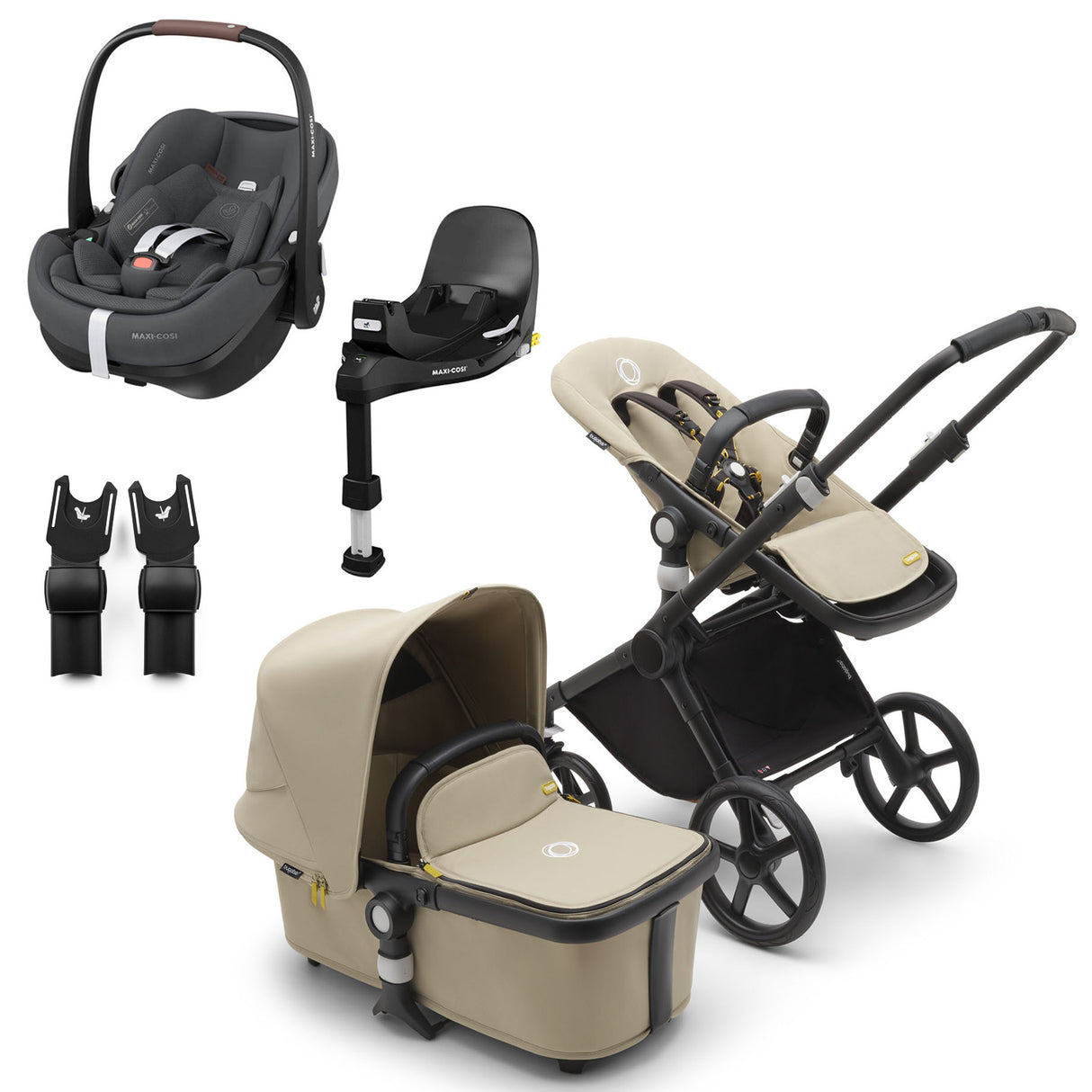 Bugaboo Fox Cub with Maxi-Cosi Pebble 360 Pro2 & Familyfix 360 Pro Base