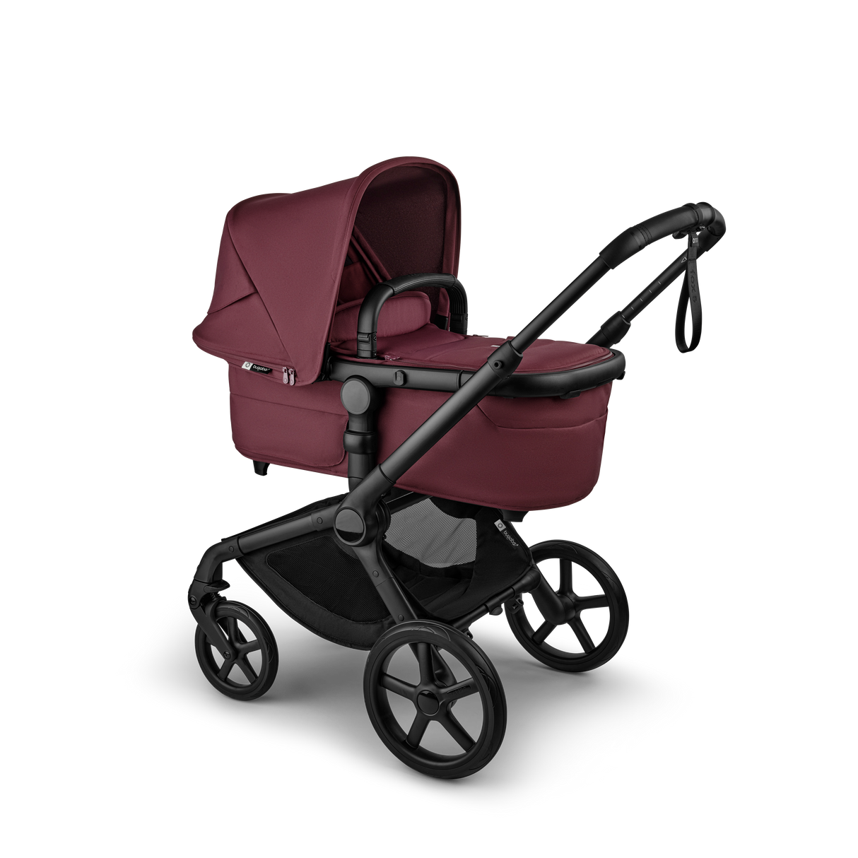 Bugaboo Fox 5 Renew Complete Pushchair Bundle - Black/Dark Cherry