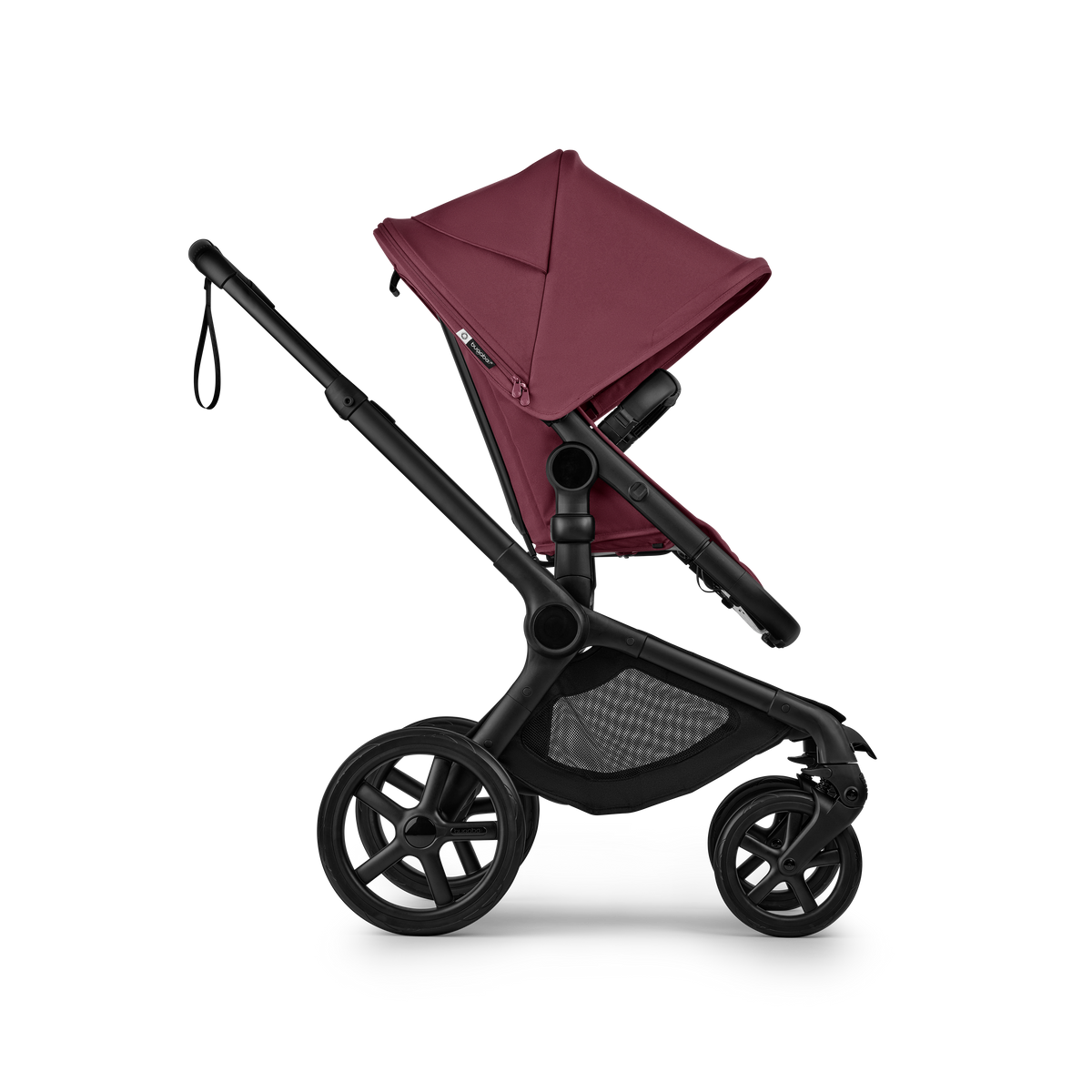 Bugaboo Fox 5 Renew Complete Pushchair Bundle - Black/Dark Cherry