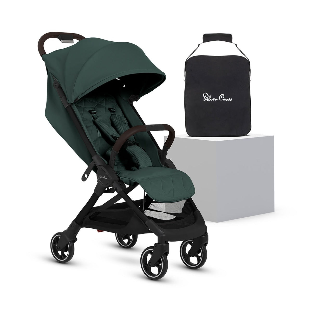 Silver Cross Clic 2 Compact Stroller - Conifer