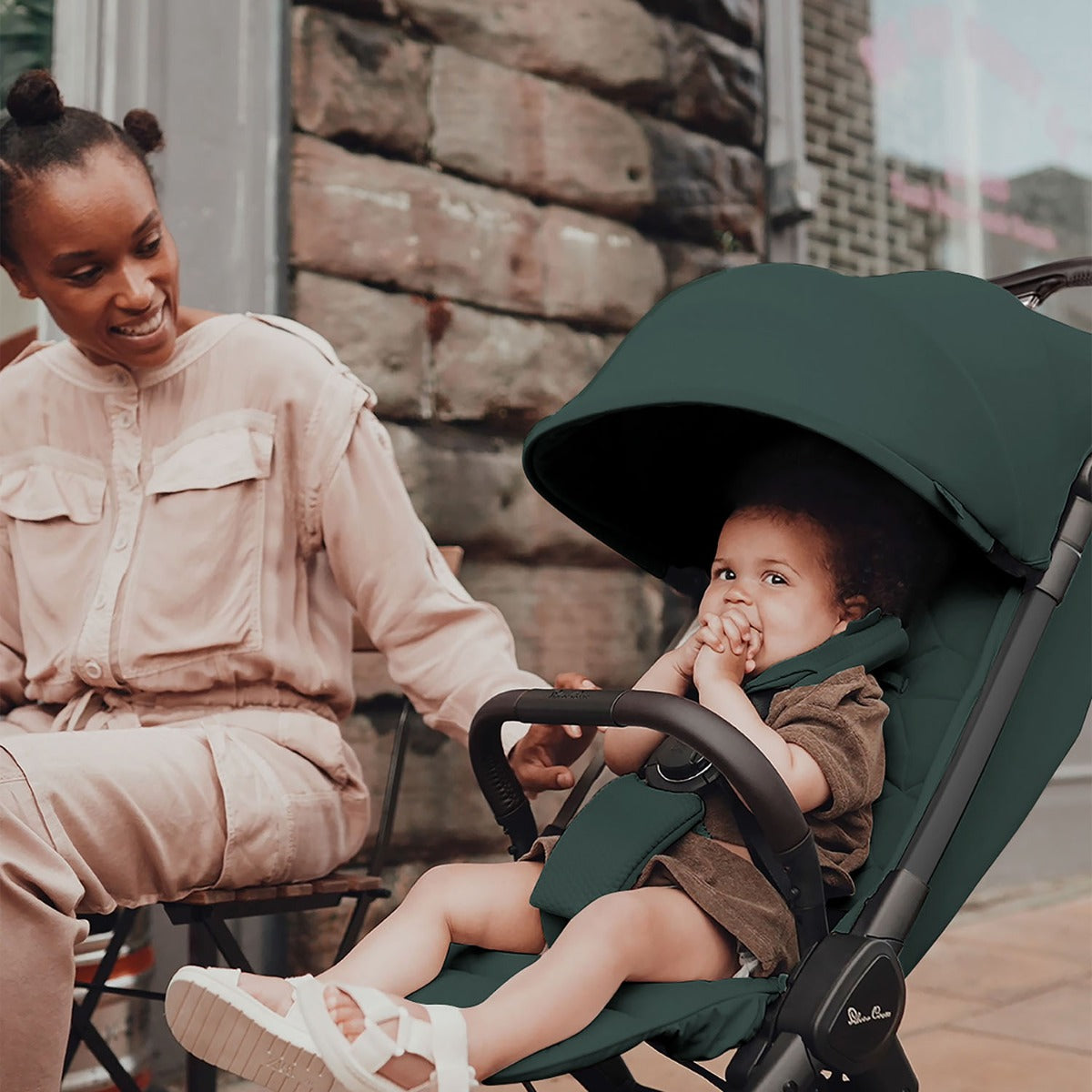 Silver Cross Clic 2 Compact Stroller - Conifer