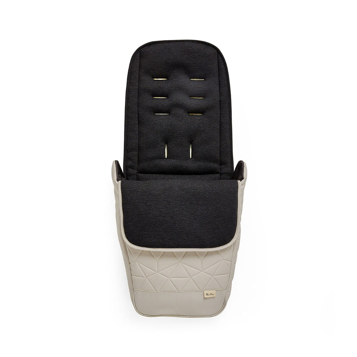 Silver Cross Clic 2 Compact Stroller & Footmuff - Latte