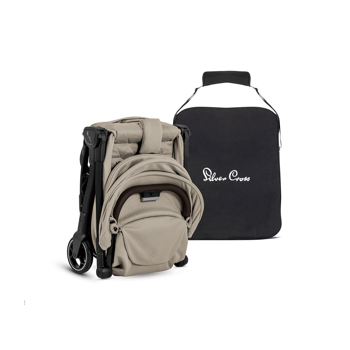 Silver Cross Clic 2 Compact Stroller - Latte
