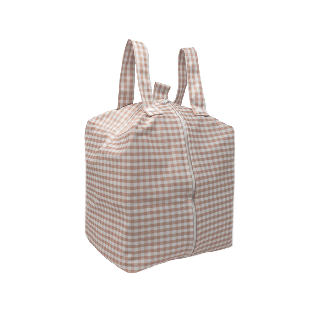 Cloth Nappy Pod - Stone Gingham