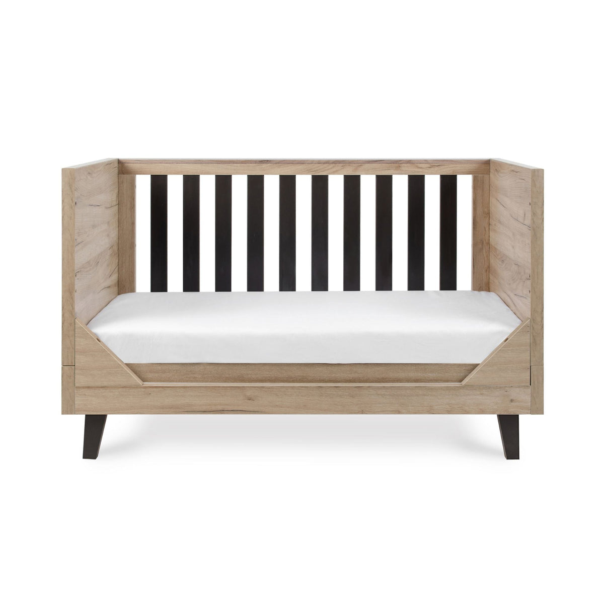 Tutti Bambini Como Cot Bed - Distressed Oak & Slate Grey