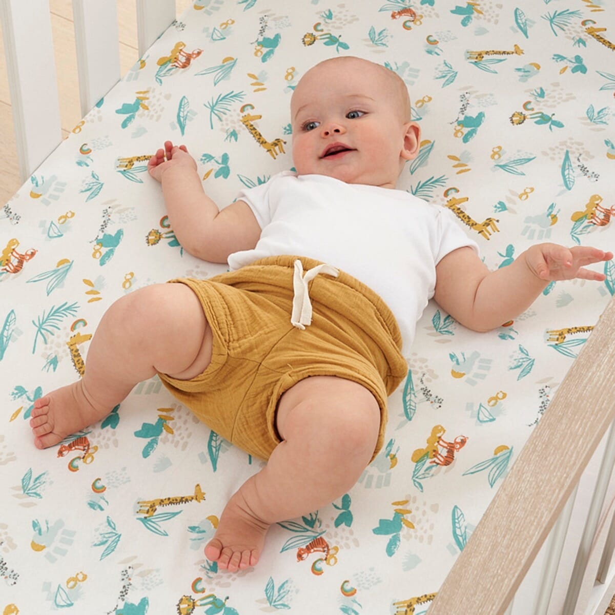 Tutti Bambini Cot Bed Fitted Sheets 2pk - Run Wild