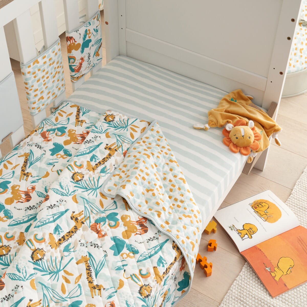 Tutti Bambini Cot/Cot Bed Coverlet - Run Wild