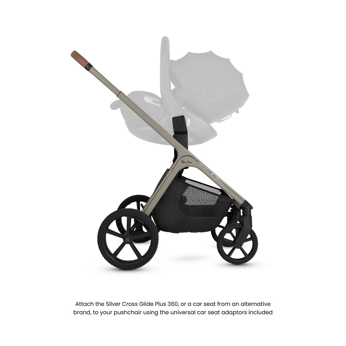 Silver Cross Cove Complete Stroller & Accessory Bundle - Champagne