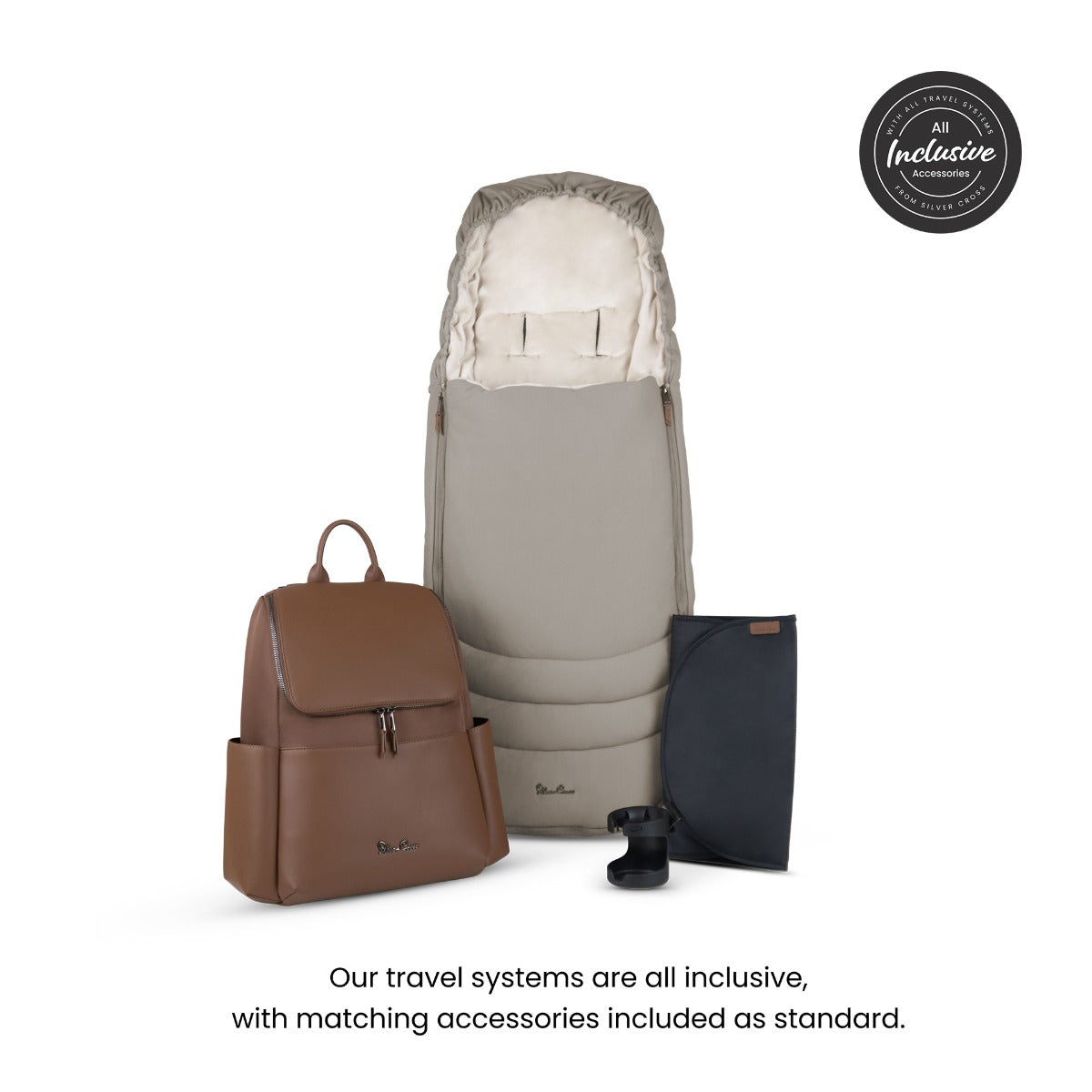 Silver Cross Cove Ultimate Maxi-Cosi Cabriofix i-Size Car Seat Bundle - Champagne