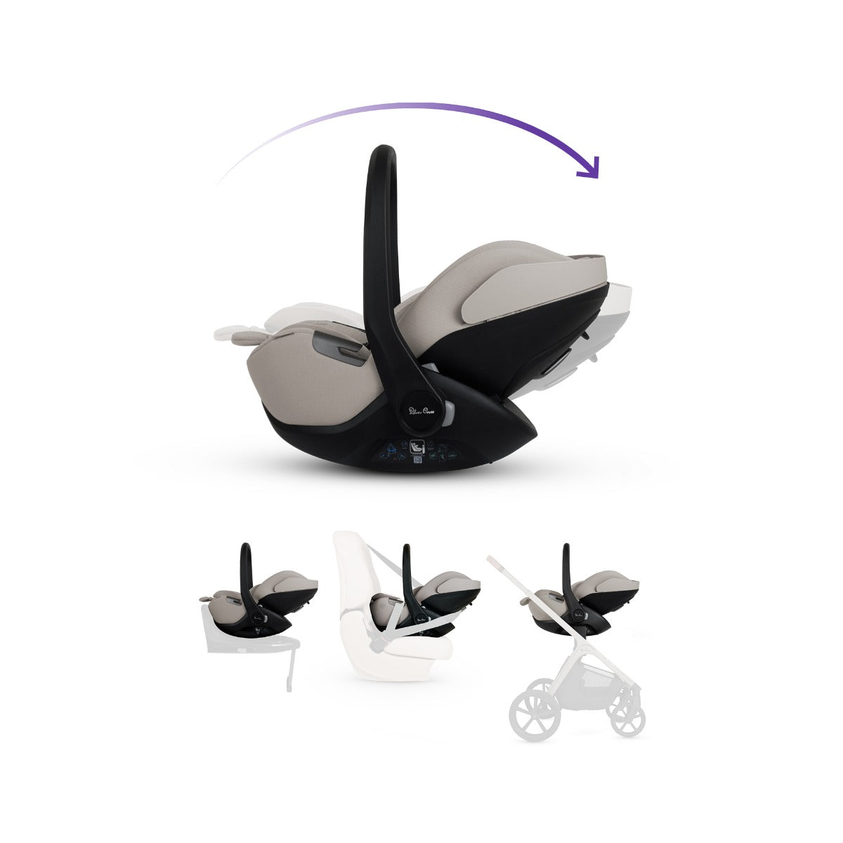 Silver Cross Cove Ultimate 360 Family Car Seat Bundle - Maple