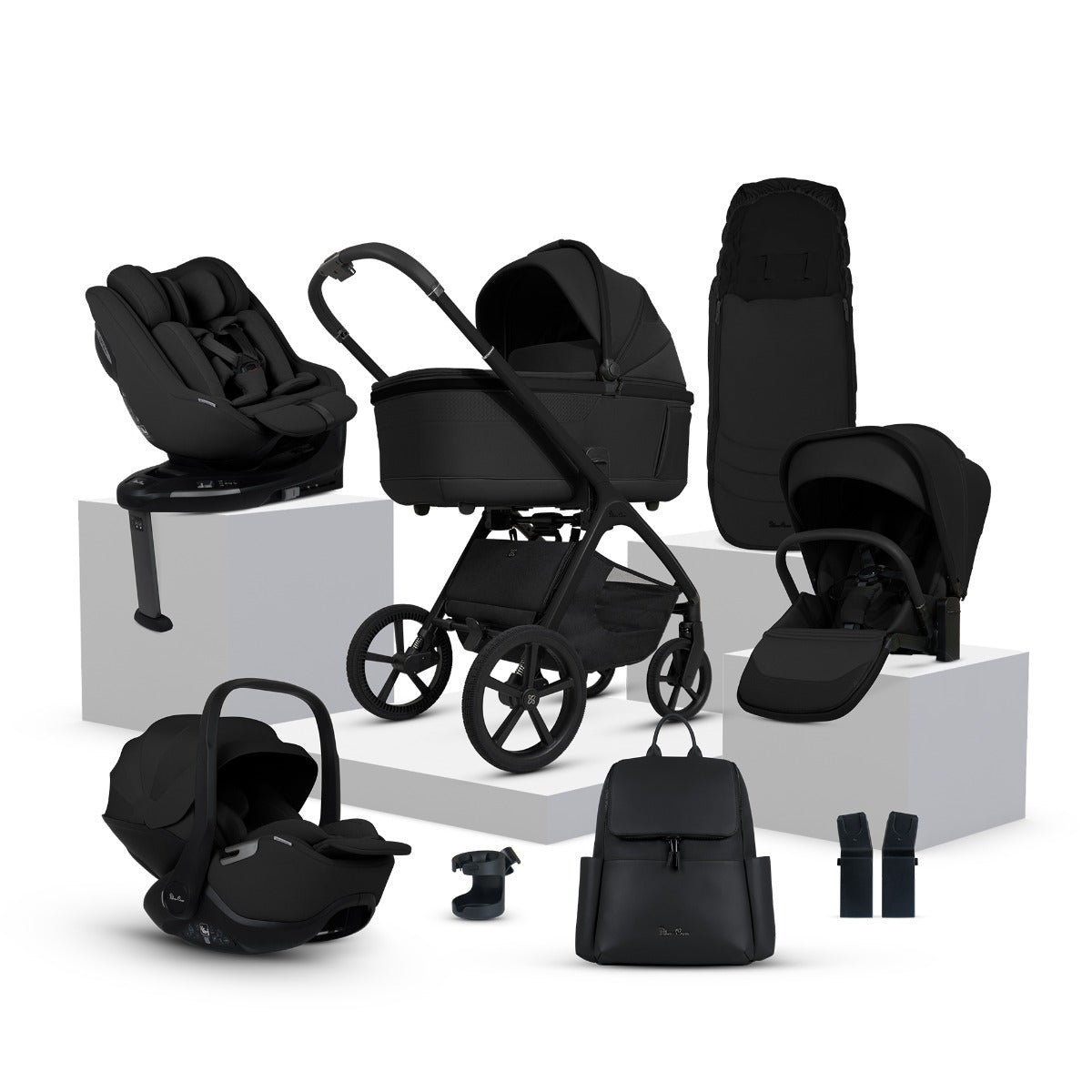 Silver Cross Cove Ultimate 360 Family Car Seat Bundle - Onyx