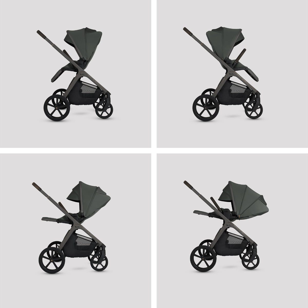 Silver Cross Cove Complete Stroller & Accessory Bundle - Pewter