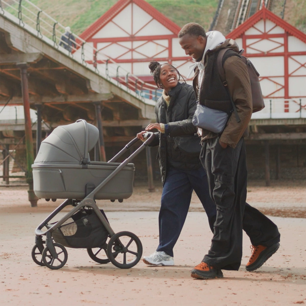 Silver Cross Cove Ultimate Maxi-Cosi Cabriofix i-Size Car Seat Bundle - Pewter