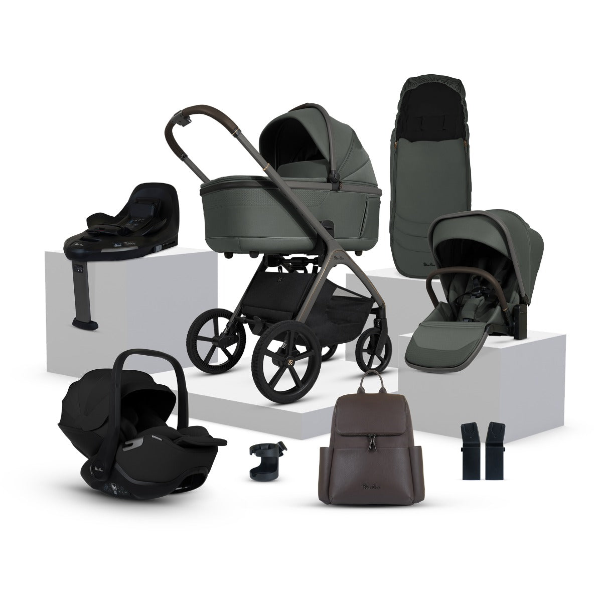 Silver Cross Cove Ultimate 360 Car Seat Bundle - Pewter