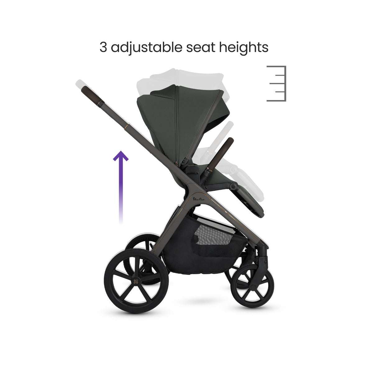 Silver Cross Cove Ultimate Maxi-Cosi Cabriofix i-Size Car Seat Bundle - Pewter