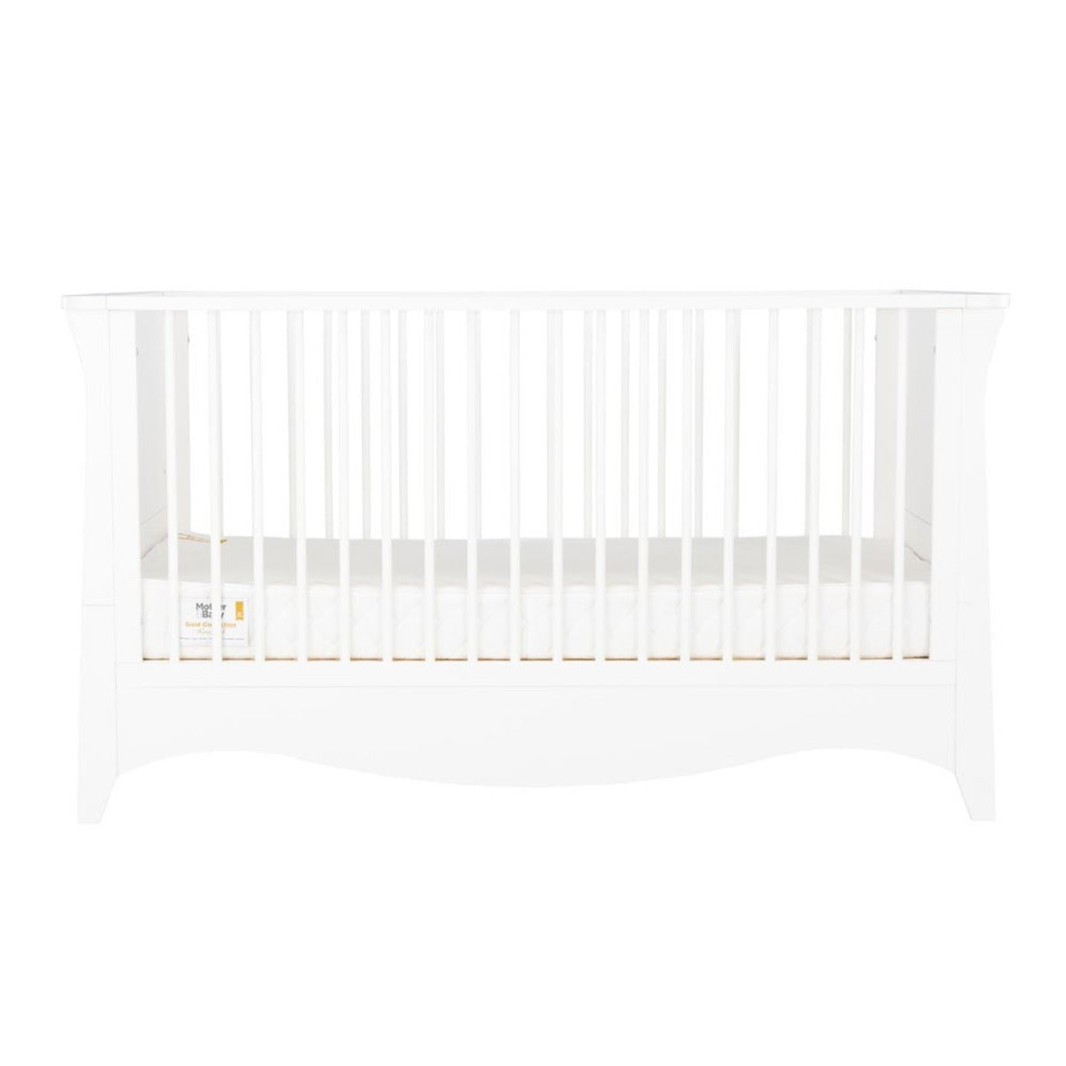 CuddleCo Clara 2 Piece Nursery Furniture Set (Cot Bed & Dresser) - White