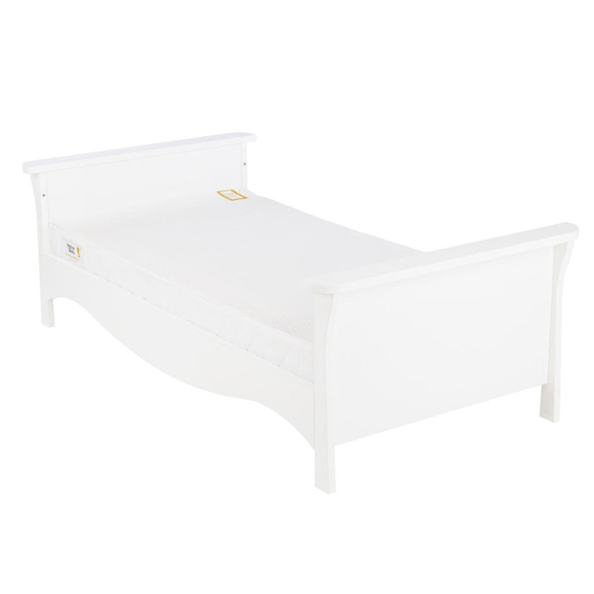 CuddleCo Clara 2 Piece Nursery Furniture Set (Cot Bed & Dresser) - White