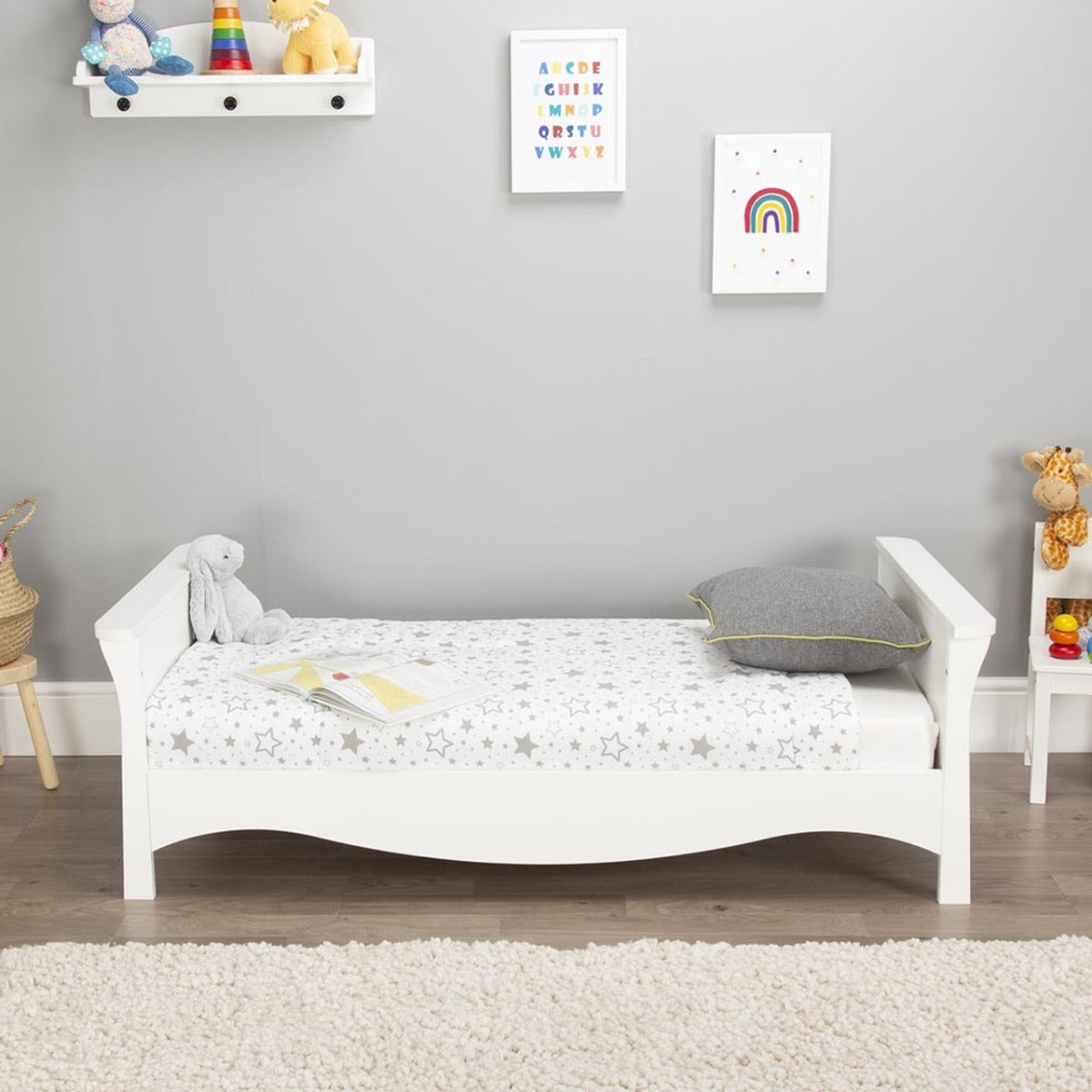 CuddleCo Clara Cot Bed – White