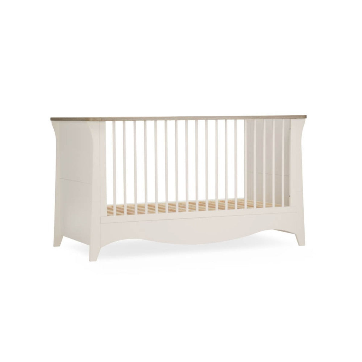 CuddleCo Clara 3 Piece Nursery Furniture Set (Cot Bed, Dresser & Wardrobe) - Cashmere and Ash