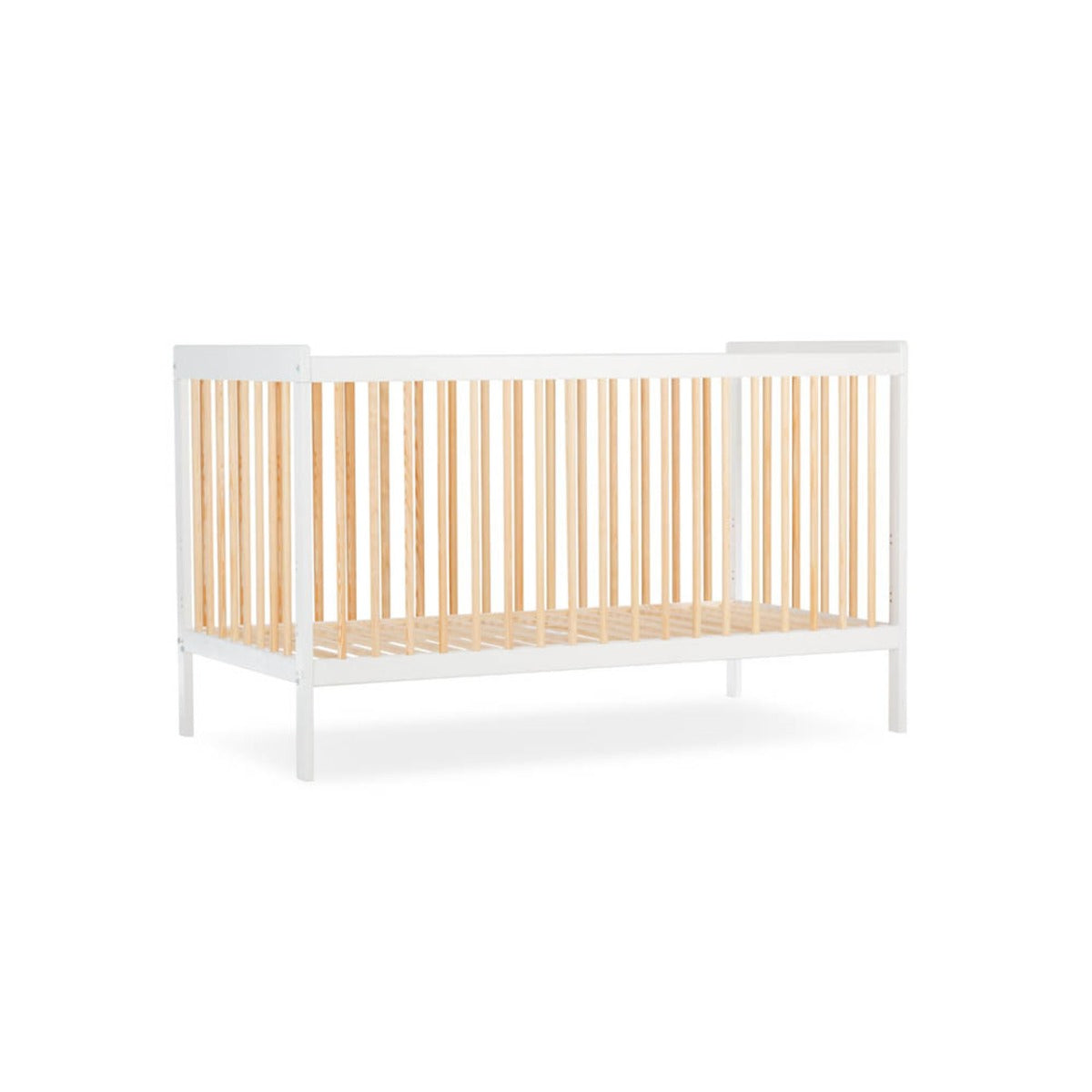 CuddleCo Nola Cot Bed - White and Natural