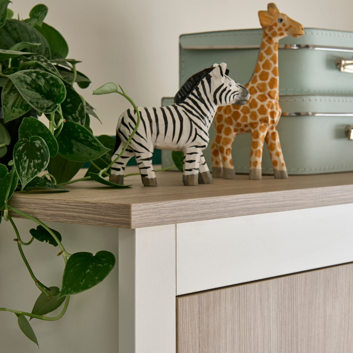 CuddleCo Ada 2 Piece Nursery Furniture Set – White and Ash