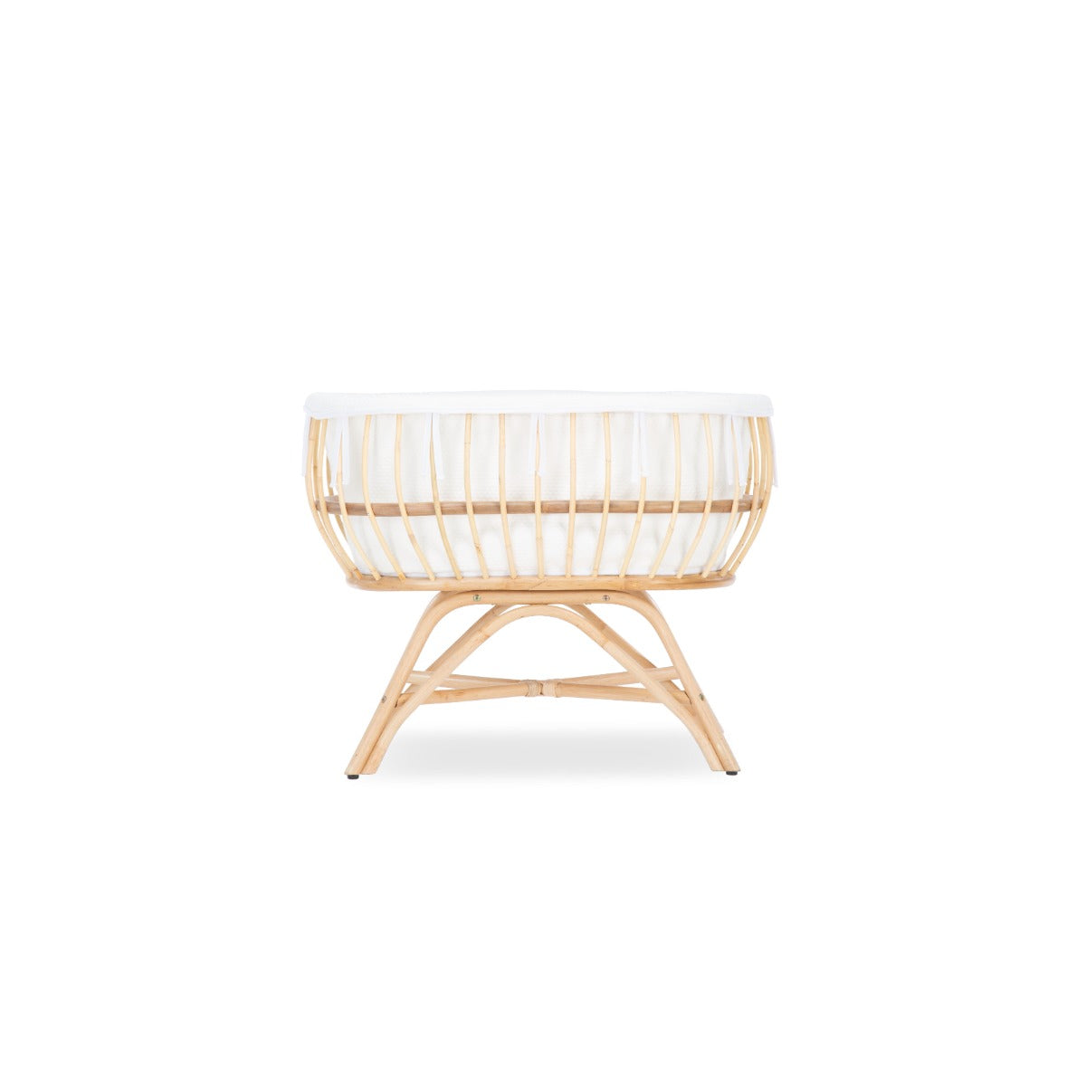 CuddleCo Aria 2 Piece Set With Crib & Clothes Rail - Rattan