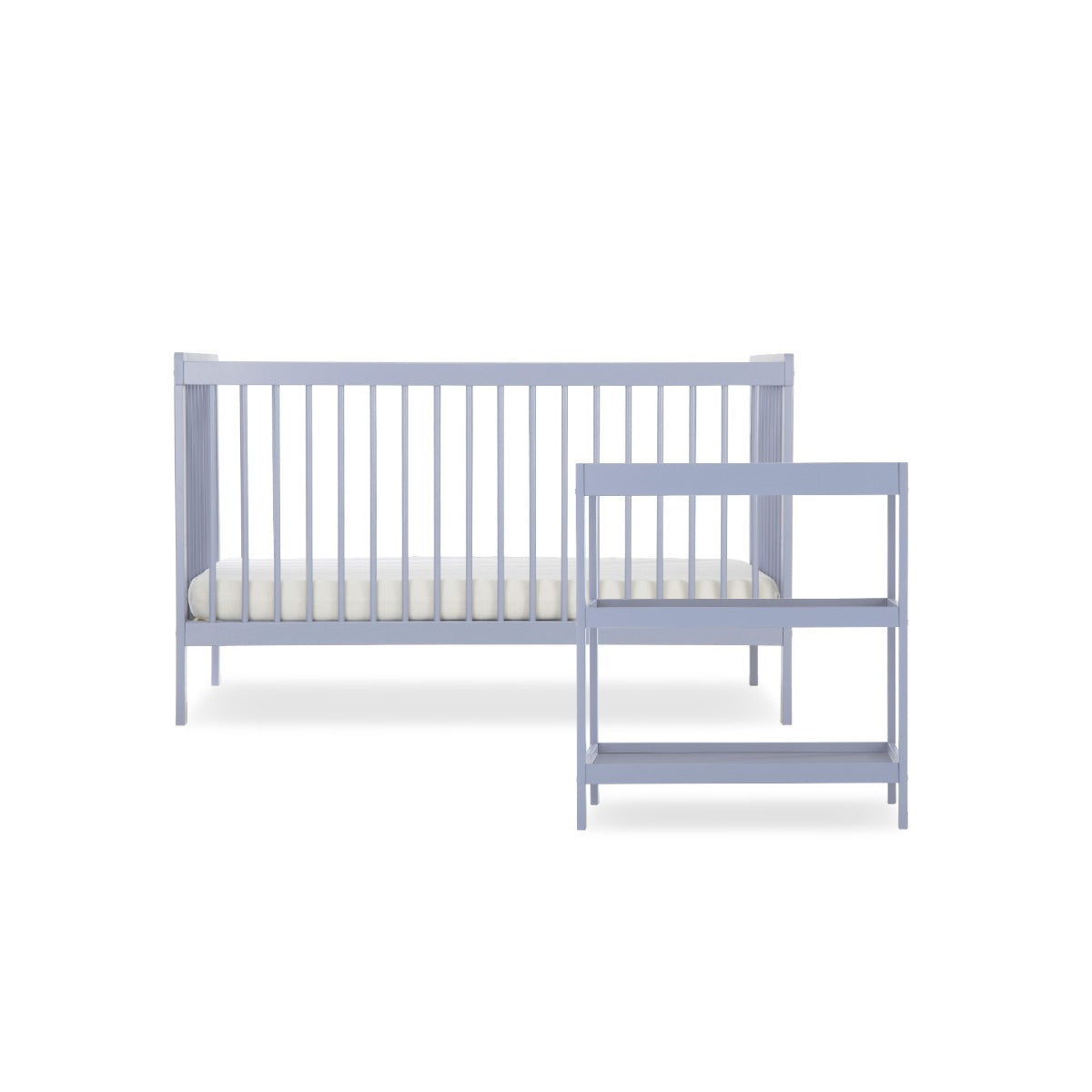 CuddleCo Nola 2 Piece Nursery Furniture Set - Flint Blue