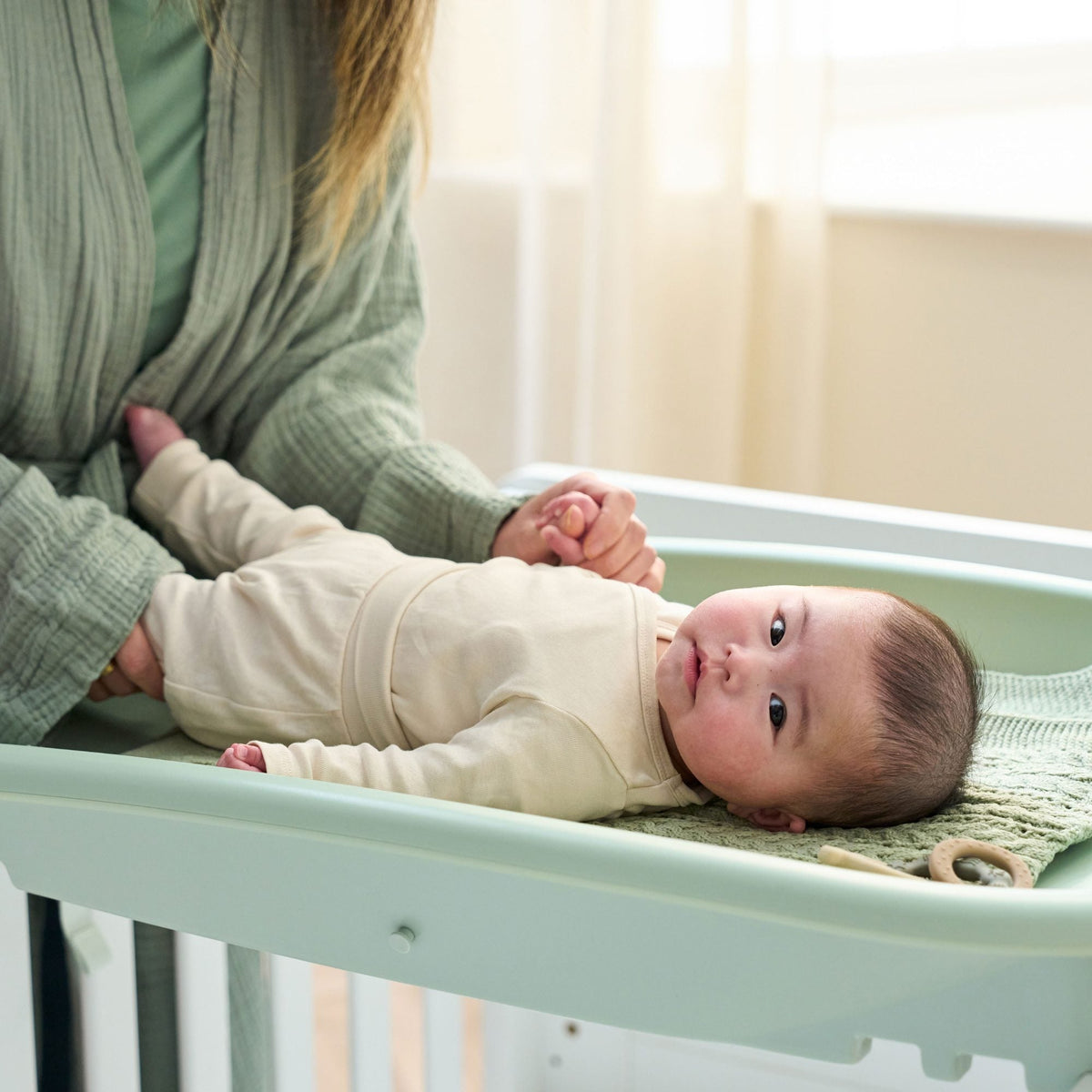 Tutti Bambini Cushi Baby Changing Mat - Leaf