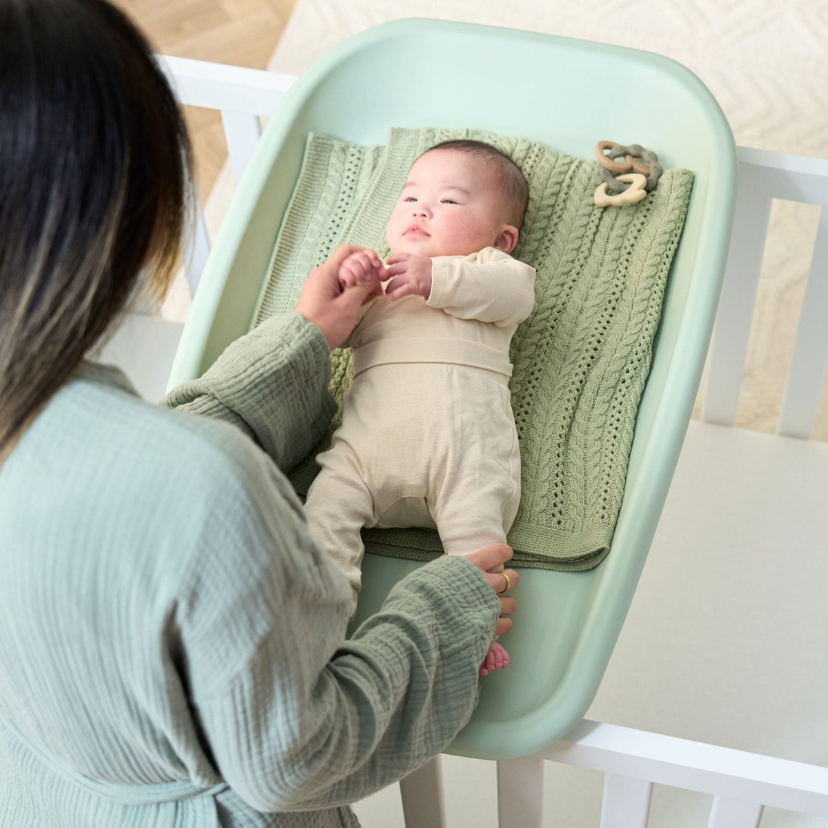 Tutti Bambini Cushi Baby Changing Mat - Leaf