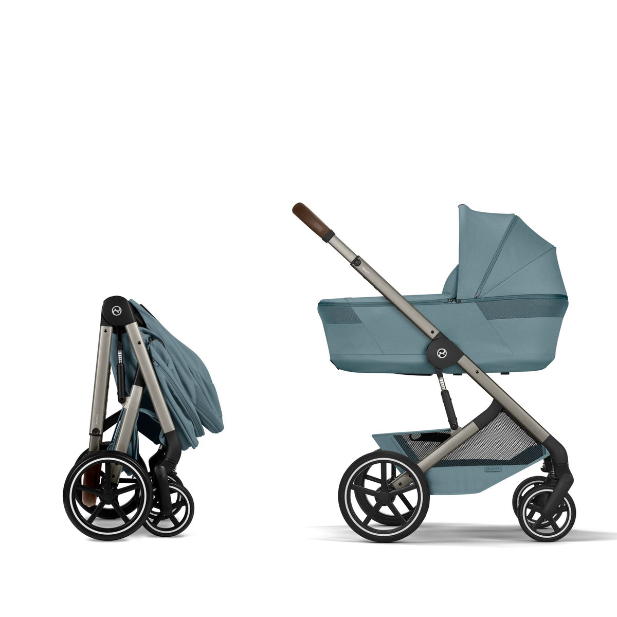 Cybex Balios + Fold Cot Accessory Bundle - Stormy Blue