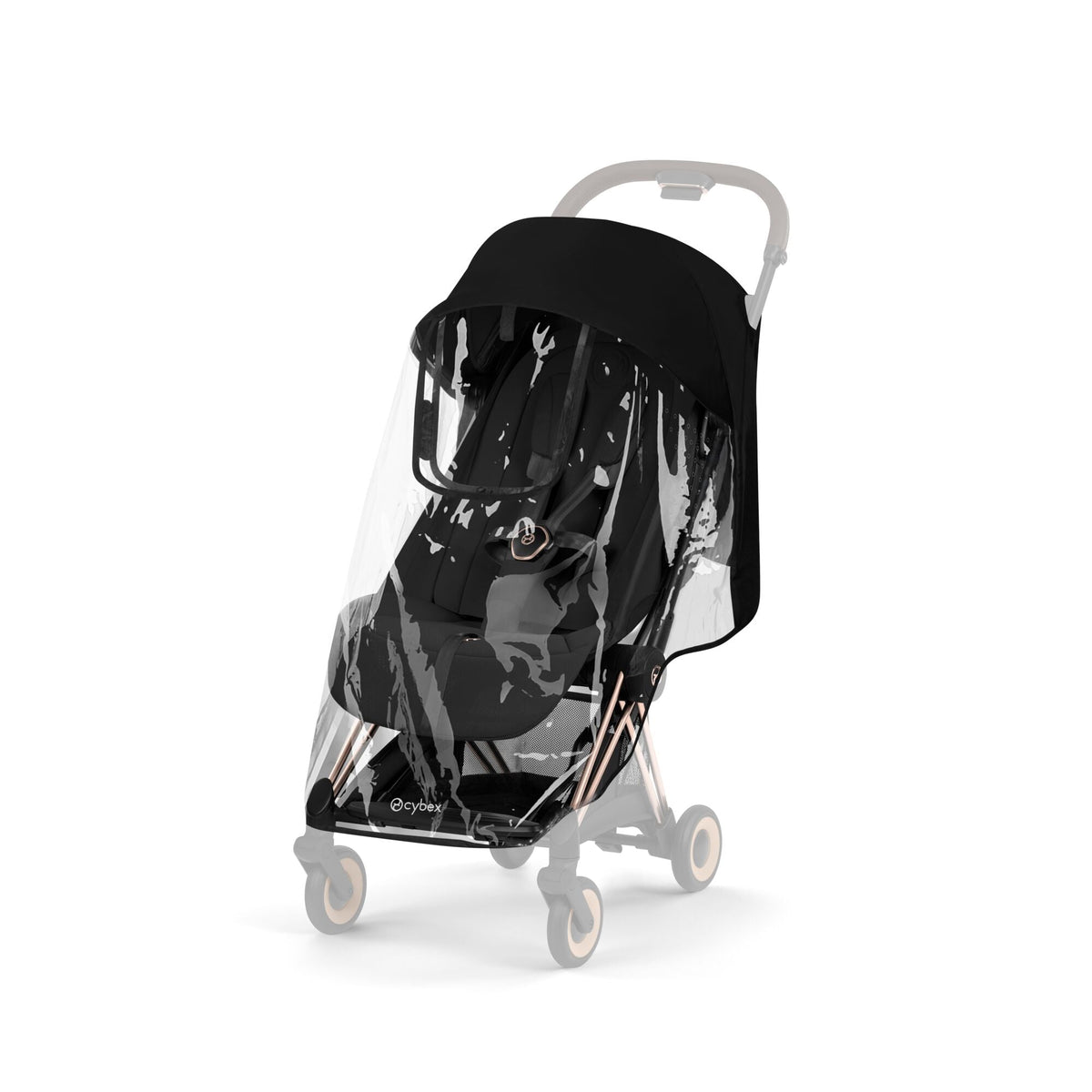 Cybex Coya Fold Cot Travel System Bundle - Style City Grey with Matt Black Frame
