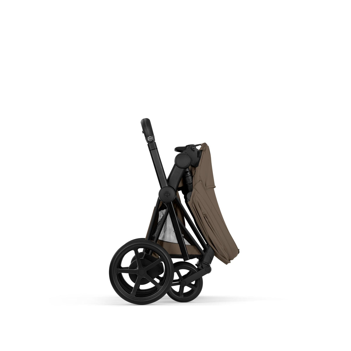 Cybex e-Priam Comfort Set (Pushchair & Carrycot) - Coconut Brown with Matt Black Frame