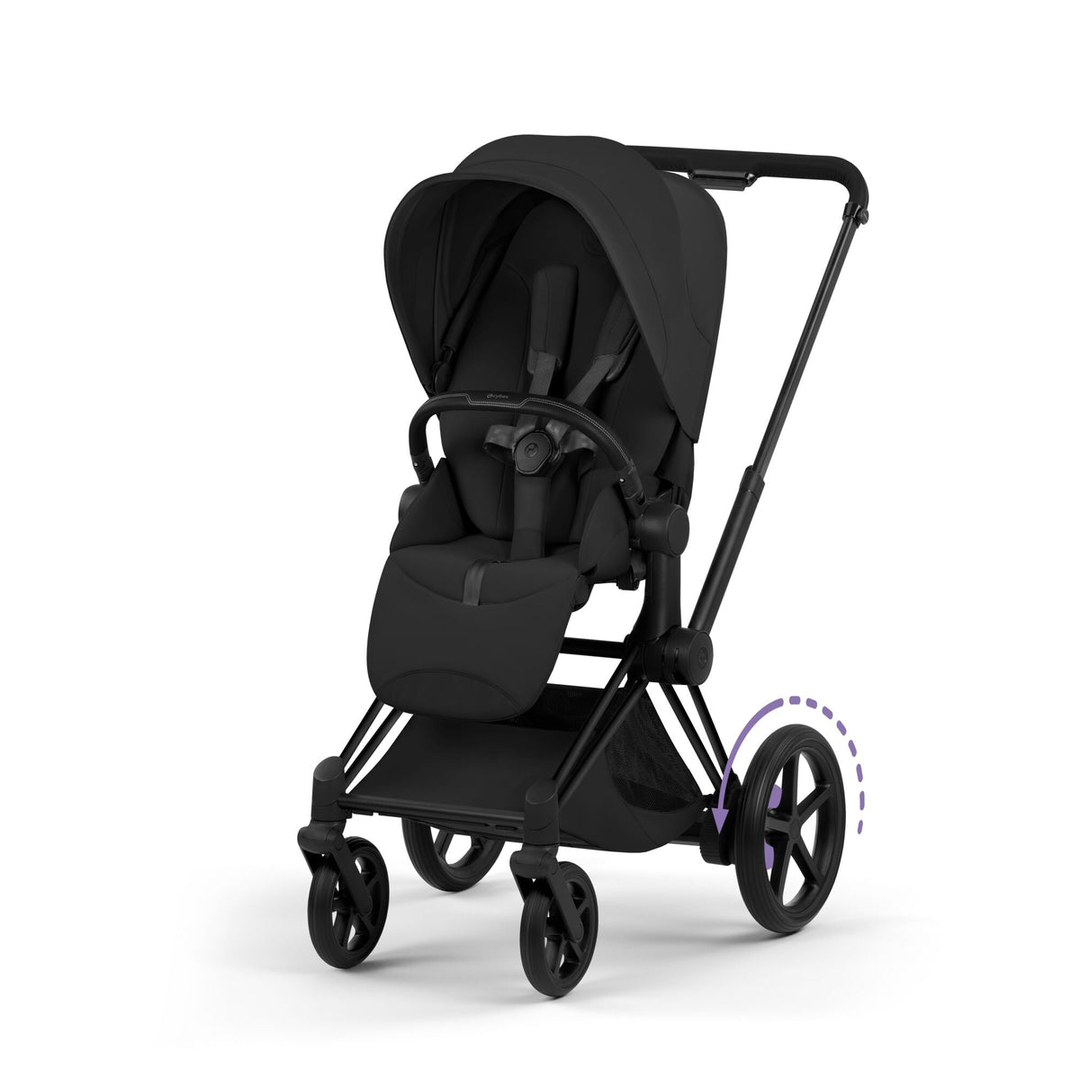 Cybex ePriam Style Pushchair - Sepia Black with Matt Black Frame
