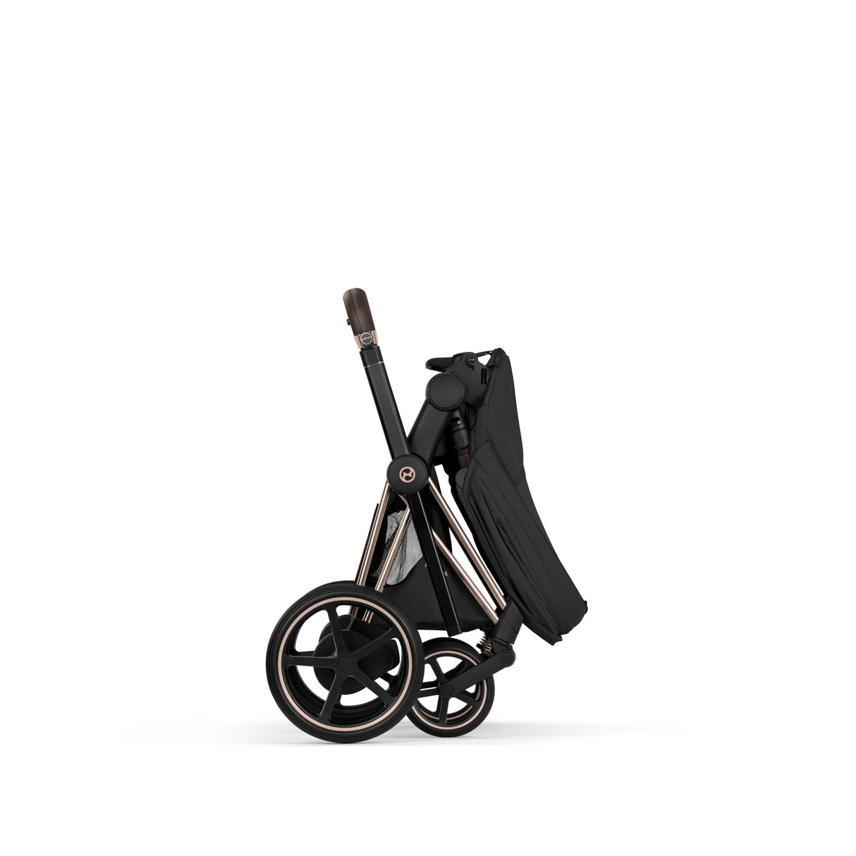 Cybex ePriam Style Pushchair - Sepia Black with Rose Gold Frame